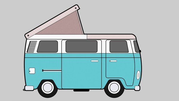 Volkswagen Camper van чертежи