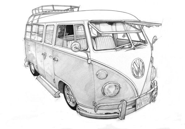 Volkswagen t2 чертеж