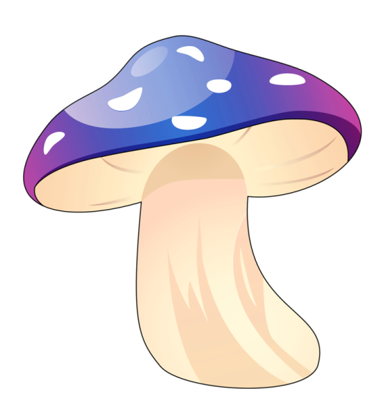 Грибочки мультяшные