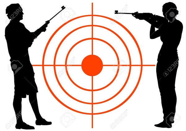 Стрельба из пневматической винтовки