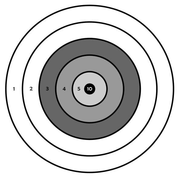 Мишень для воздушки а4