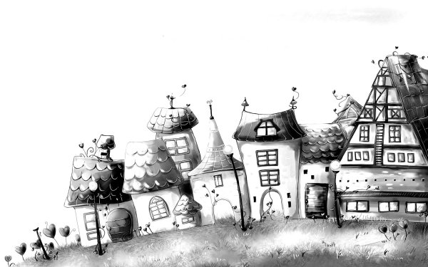 Рисованный городок