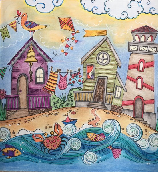 Сказочный город рисунок