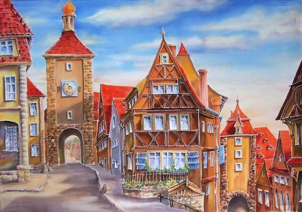 Город иллюстрация