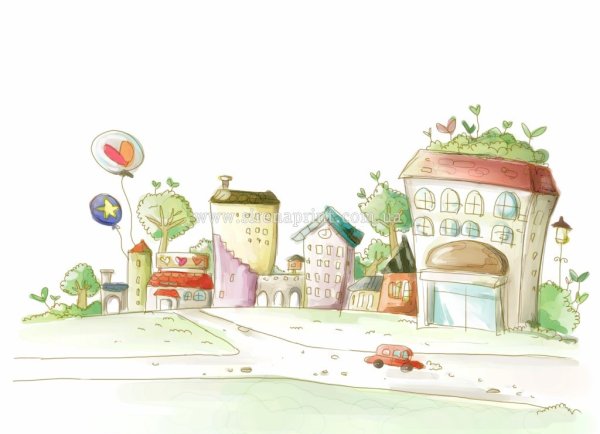 Фотообои детские домики