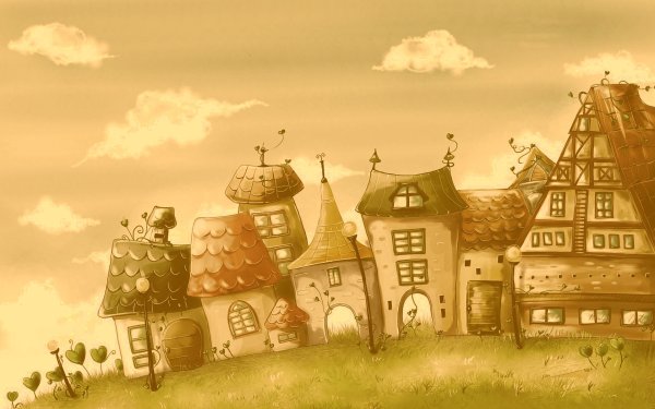 Мультяшный город