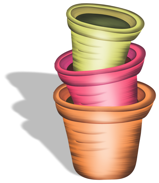 Прозрачный горшок для цветов