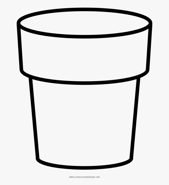 Цветочный горшок с землей