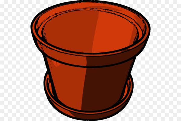 Цветочный горшок с землей