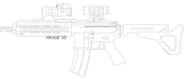 М416 автомат контур