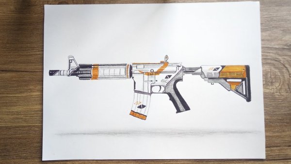 М416 карандашом