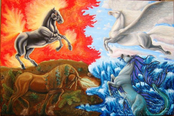 Лошадь стихии воды