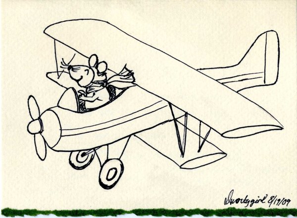 Биплан рисунок