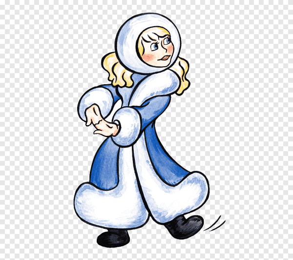 Рисунок Снегурочки для детей