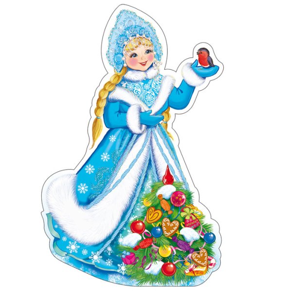 Снегурочки на прозрачном фоне