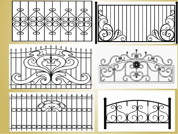Ажурные ограды рисунок