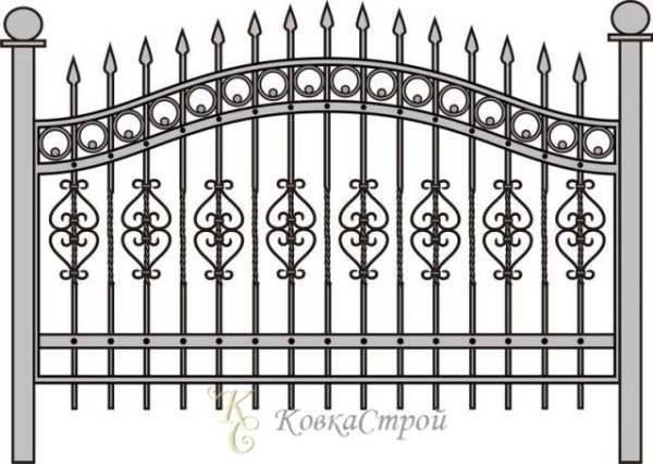 Забор ажурный металлический