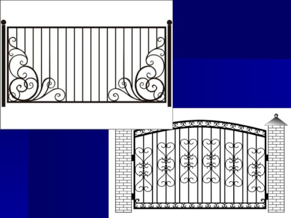 Нарисовать ажурную ограду