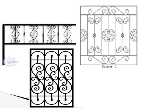 Рисование ограды ажурные