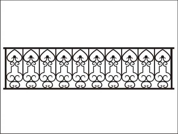Ажурное металлическое ограждение