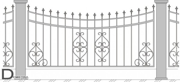 Рисование ограды ажурные