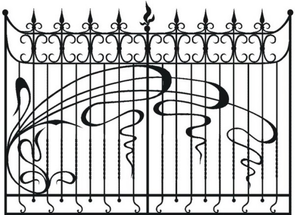 Ажурные узоры на оградах