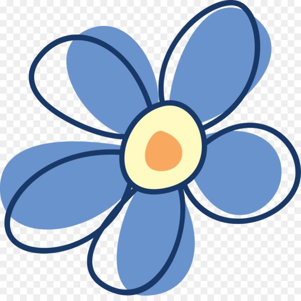 Синий цветок для детей