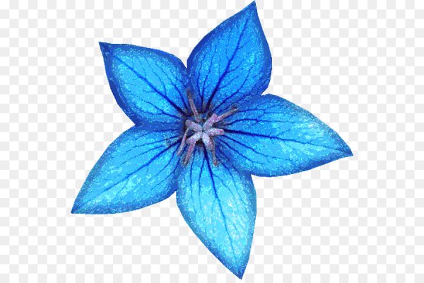 Цветы для вырезания синие