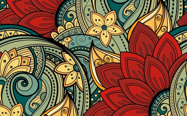 Орнамент цветы