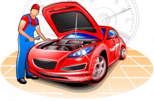 Автосервис на прозрачном фоне