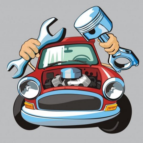 Нарисованный автомеханик