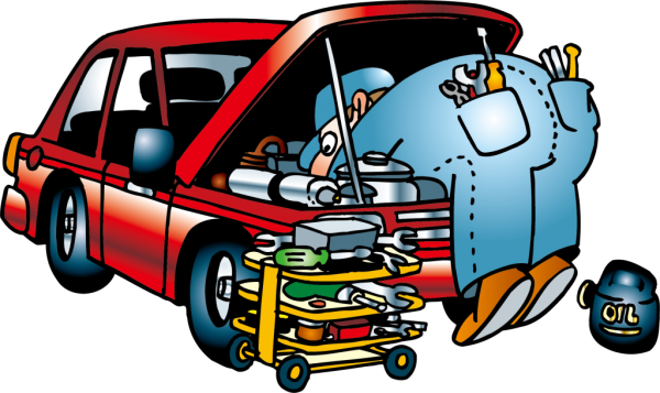 Автомеханик карикатура