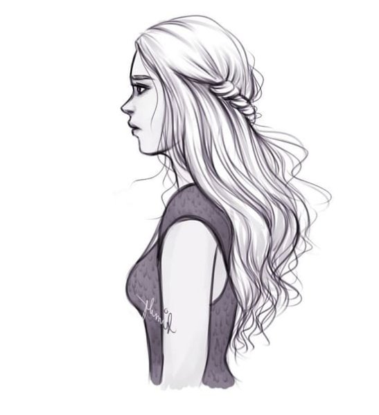 Девушка рисунок