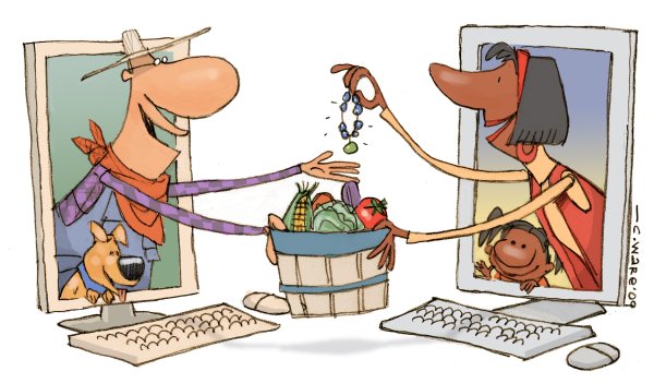 Обмен иллюстрация