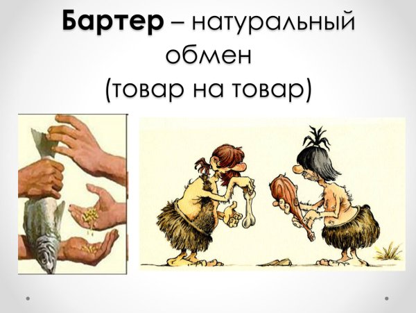 Обмен товарами в древности