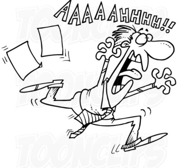 Паника карикатура