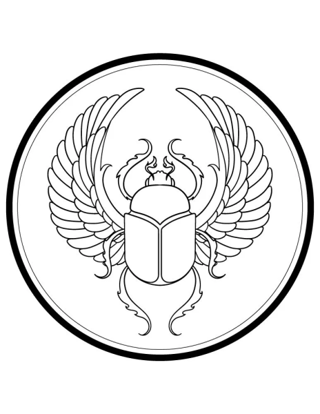 Скарабей вектор Египет