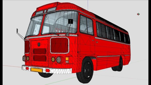Автобус ПАЗ 672 рисунок