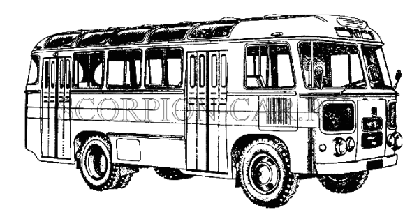 Автобус ПАЗ 672 рисунок