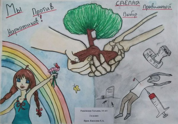 Выставка рисунков наркомания