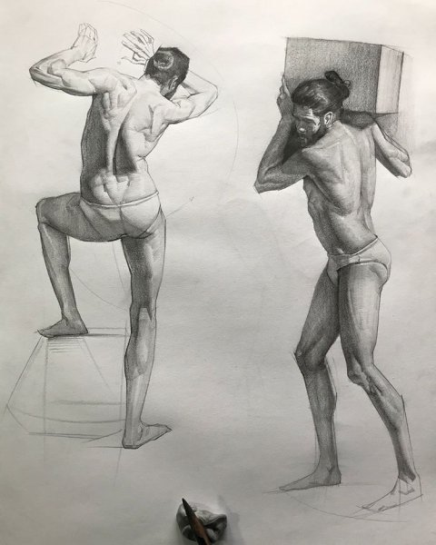 Зарисовки человеческой фигуры