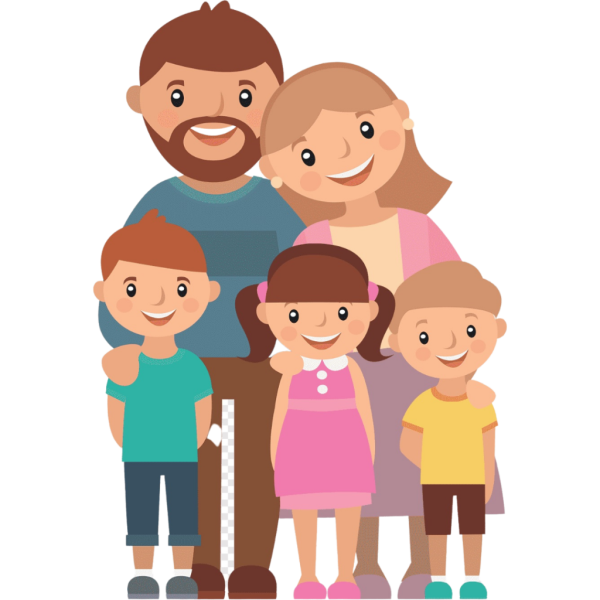 Семья мультяшная