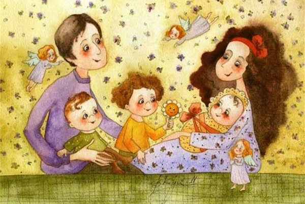 Виктория Кирдий иллюстрации семья