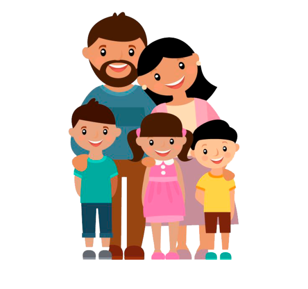Семья с детьми вектор