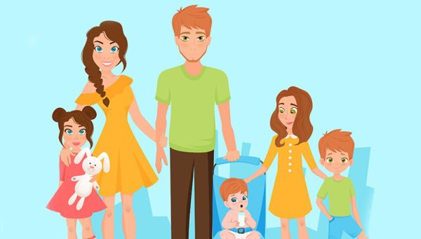 Картинки на тему многодетная семья