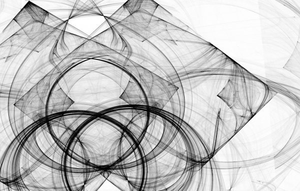 Геометрическая абстракция черно белая