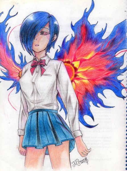 Токийский гуль Тоука скетч