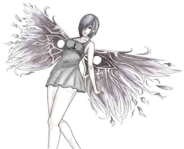 Тока Киришима карандашом