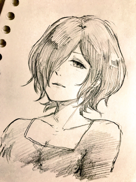 Тоука Токийский гуль рисунок