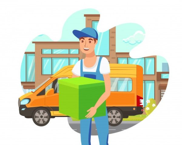 Служба доставки вектор